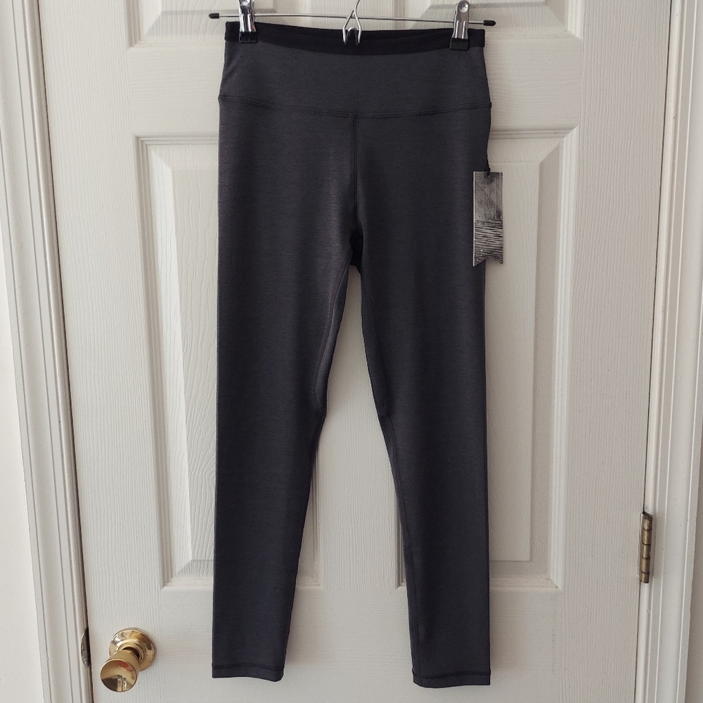 NWT Stori By Katy Hearn Heather Onyx Black Challenge 7/8 Tight Size 6